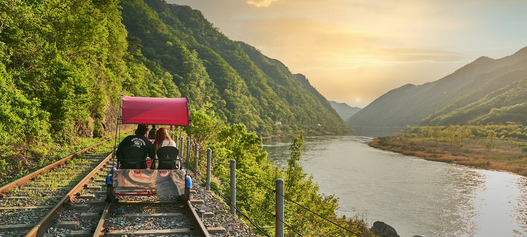 Gangchon Rail Bike on Nami + Gangchon Railbike + Petite France & Italian Village One Day Tour