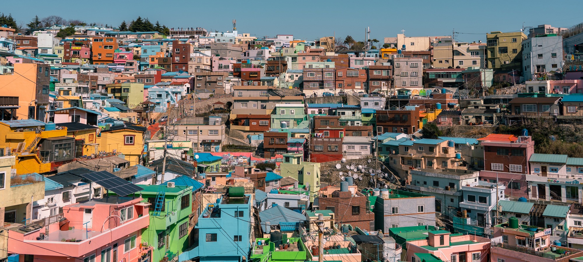 Colorful Gamcheon Culture Village hillside in Busan