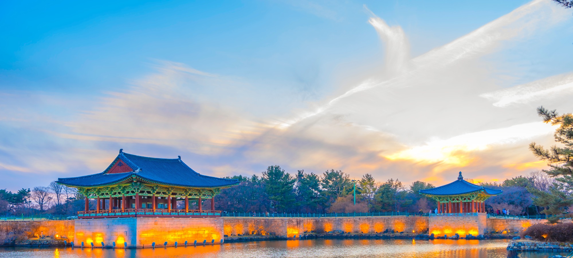 Donggung and Wolji palace pond in Gyeongju